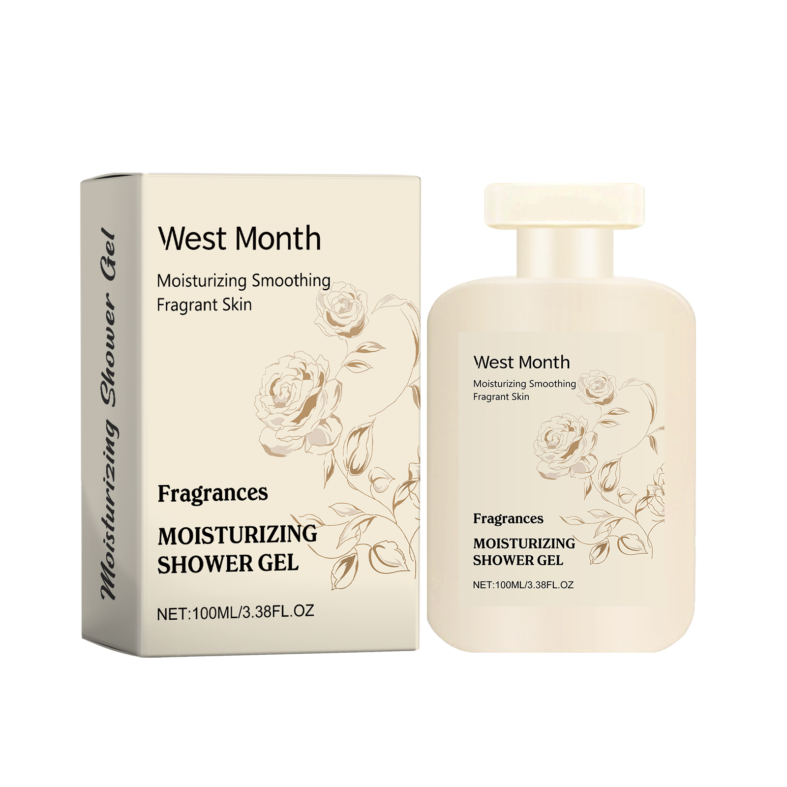 Perfumed Moisturizing Body Wash Gently Cleanses Skin, Soft, Moist, Refreshing And Fragrant - Korvel