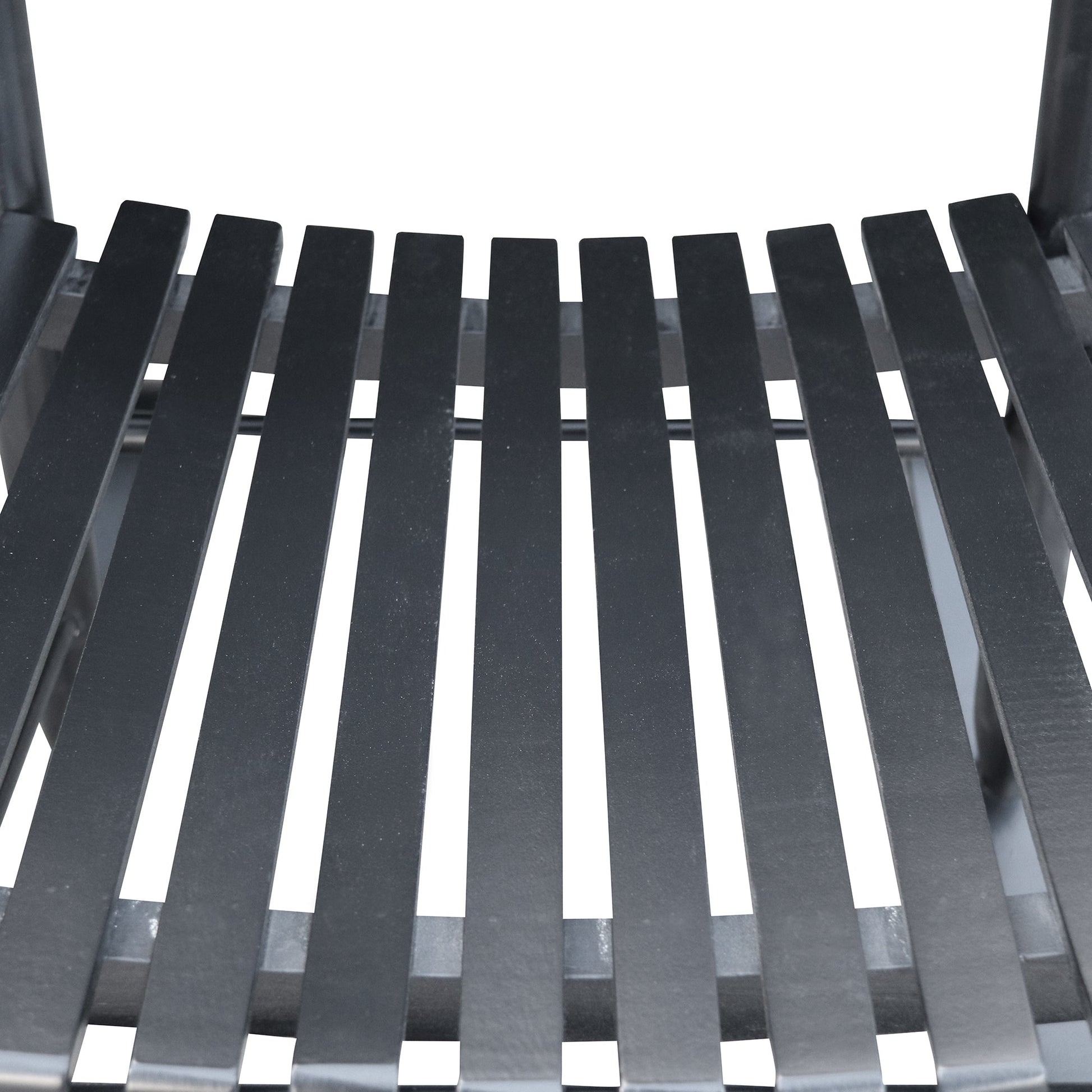 wooden porch rocker chair BLACK - Korvel
