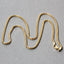 Chaîne en boîte ronde solide en or jaune 14 carats - 2,5 mm