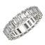 Emerald Cut Lab Grown Diamond Eternity Ring in 14k White Gold