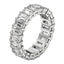 Emerald Cut Lab Grown Diamond Eternity Ring in 14k White Gold