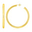 14k Yellow Gold Polished Hoop Earrings