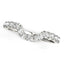14k White Gold Curved Pave Diamond Wedding Ring