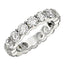 Round Cut Lab Grown Diamond Eternity Ring in 14k White Gold