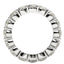 Round Cut Lab Grown Diamond Eternity Ring in 14k White Gold