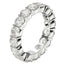 Round Cut Lab Grown Diamond Eternity Ring in 14k White Gold