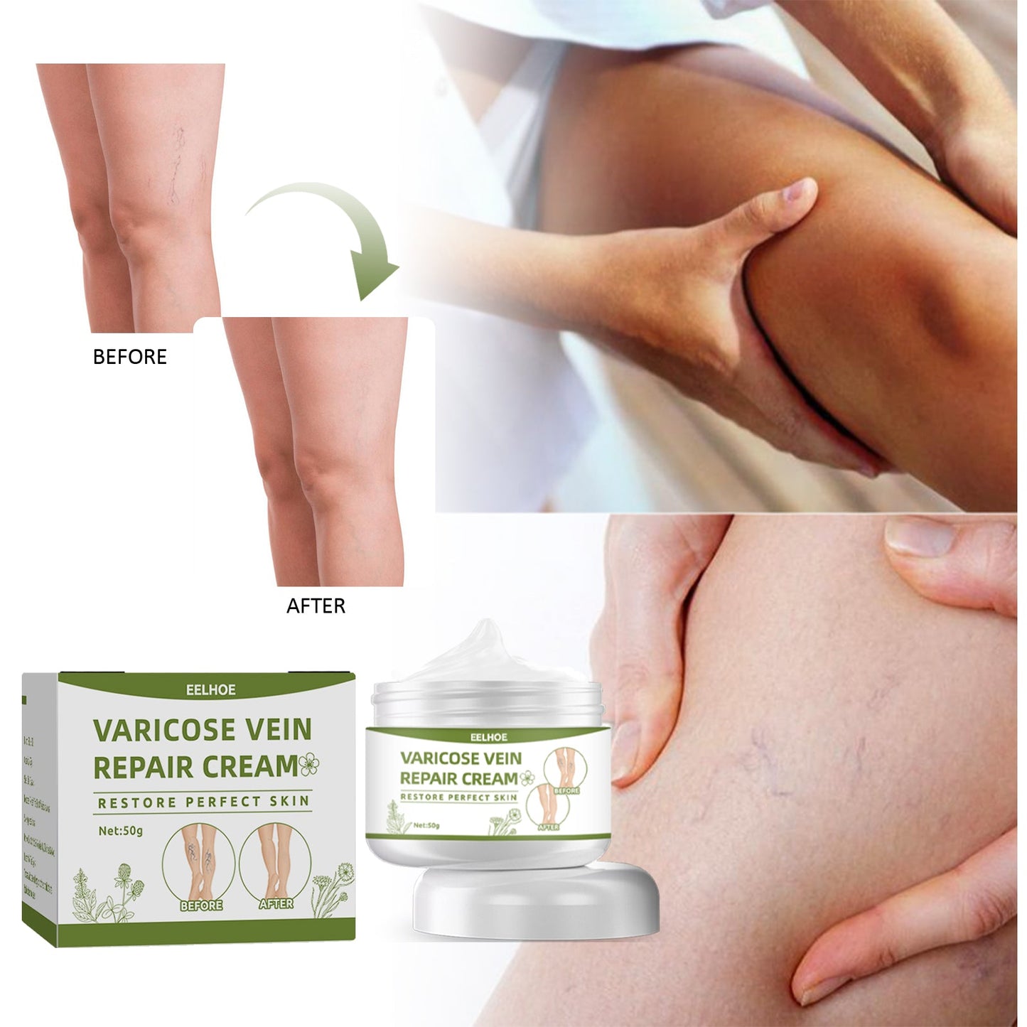 Crème Réparatrice Premium pour les Jambes - Confort et Soin