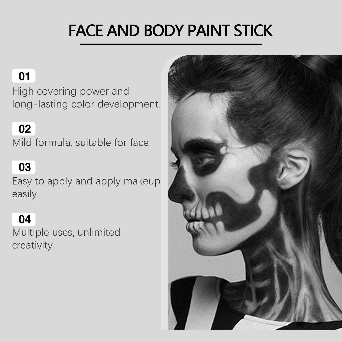 Colorful Halloween Face Painting Stick Set