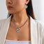 Elegant Heart-Shaped Pendant Necklace with Diamond Accents