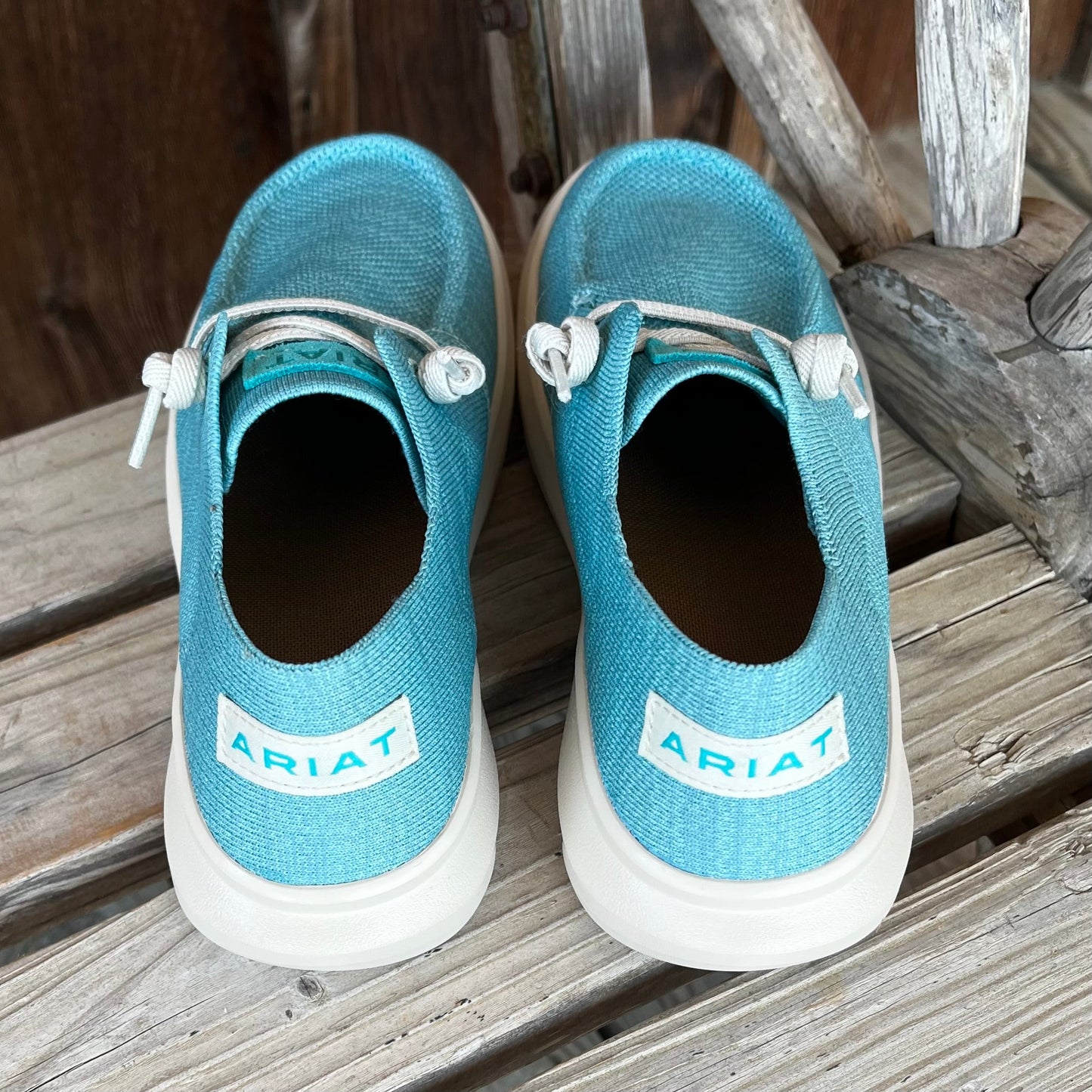 Ariat Women's Sky Blue Knit Hilo Slippers - Korvel