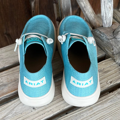 Ariat Women's Sky Blue Knit Hilo Slippers - Korvel