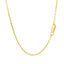 Chaîne en maillons câbles en or jaune 18 carats avec taille de diamant - 1,40 mm