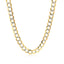 Cadena Curb Pave de Oro Bicolor de 14k - 5.7mm de Ancho