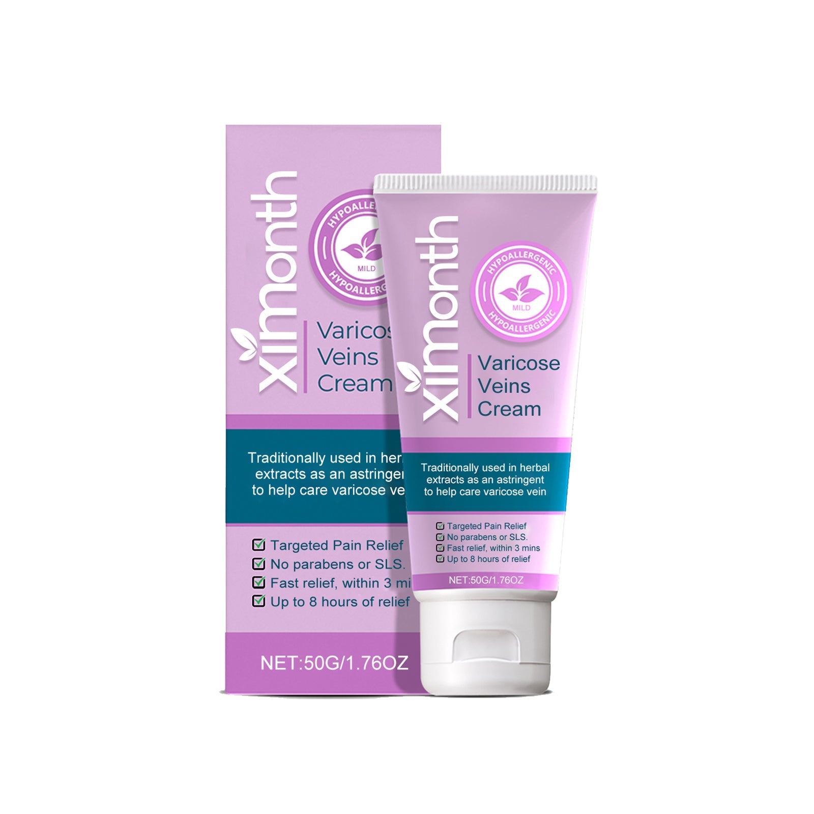 Vein Repair Cream Relieves Leg Swelling Earthworm Leg Varicose Massage Vein Body Care Cream - Korvel