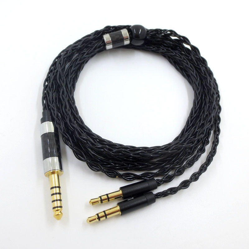 Suitable for Tianlong AH-D7100 7200 D600 HIFIMAN dual 3.5mm silver plated balanced headphone cable - Korvel