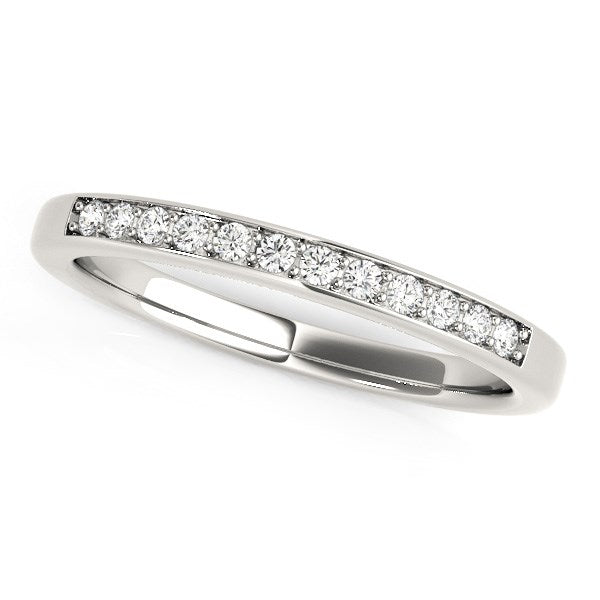Anillo de Boda de Diamantes de Oro Blanco de 14k (1/8 cttw)
