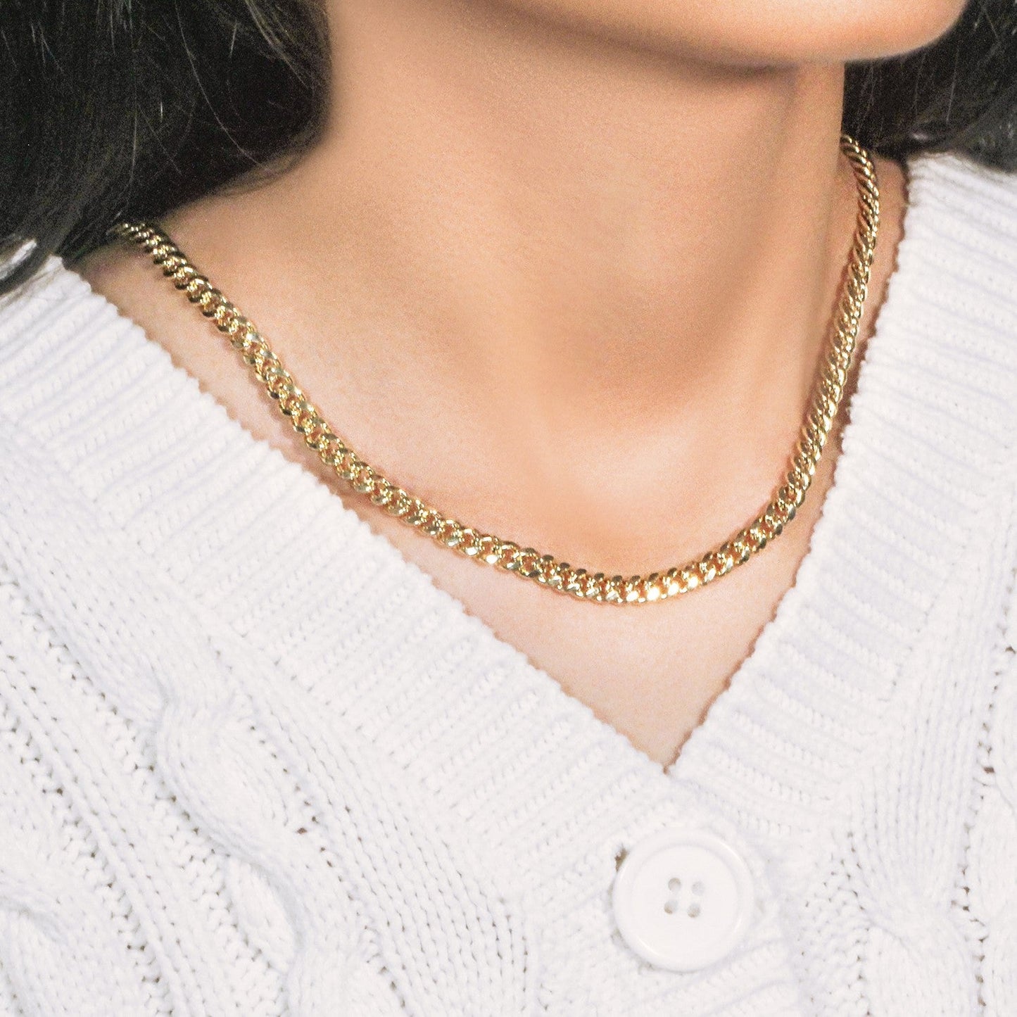 10k Yellow Gold Semi Solid Miami Cuban Chain - 5.00 mm