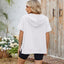 Half Zip Short Sleeve Hooded Top - Korvel