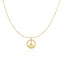 Pendentif en or jaune 14 carats avec symbole de paix