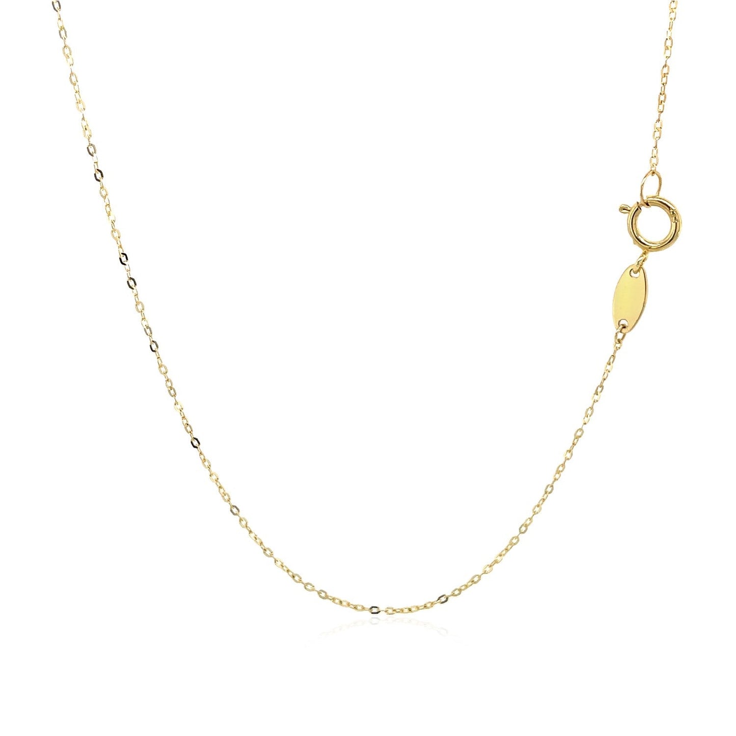 Pendentif en or jaune 14 carats avec symbole de paix
