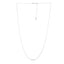 Collar de Cadena Ajustable de Oro Blanco de 14k
