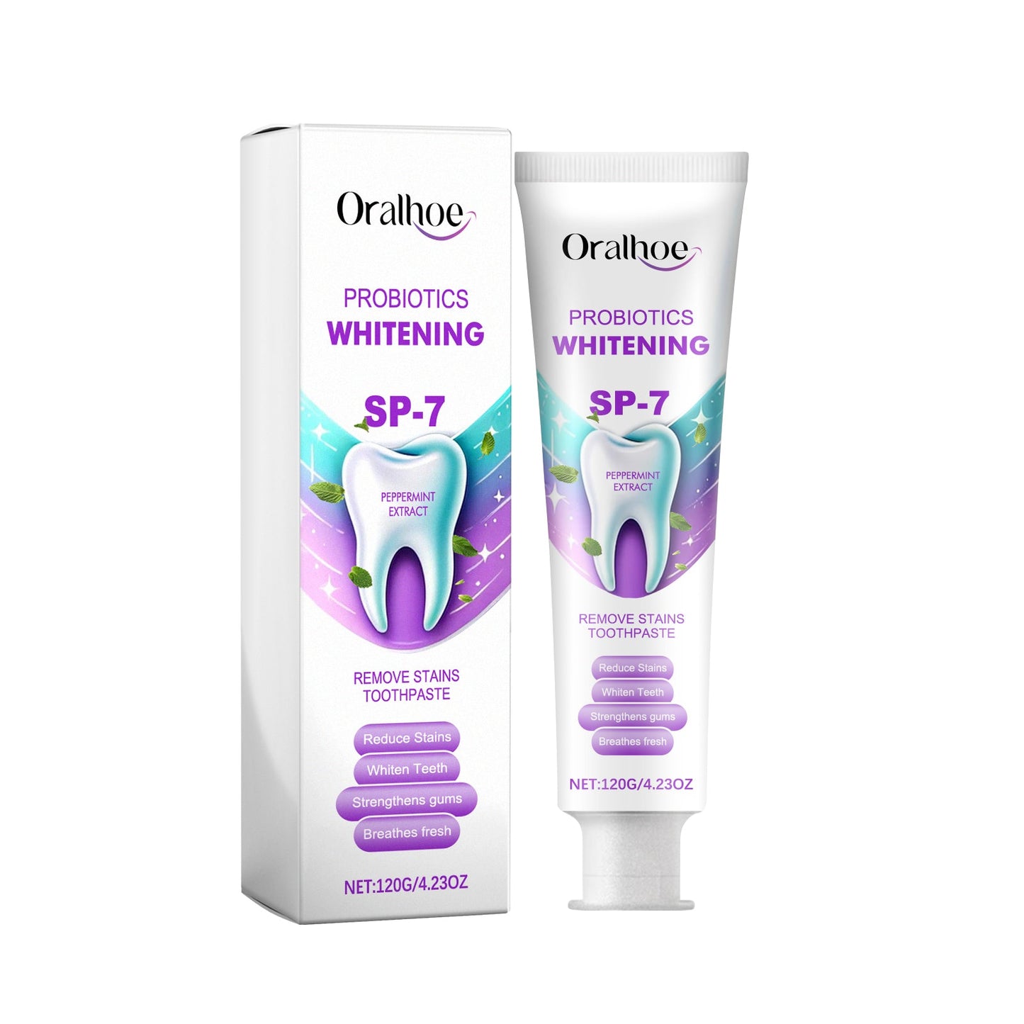 Dentifrice blanchissant premium avec probiotiques