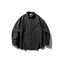 Used washed casual loose long sleeved shirt jacket men's workwear shirt - Korvel