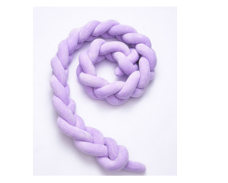 Coussin de Bumper de Lit Braid Knot pour Bébé de 100 cm Premium