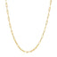 Collier en chaîne large en papier clip en or jaune 14K