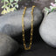 Collier en chaîne large en papier clip en or jaune 14K
