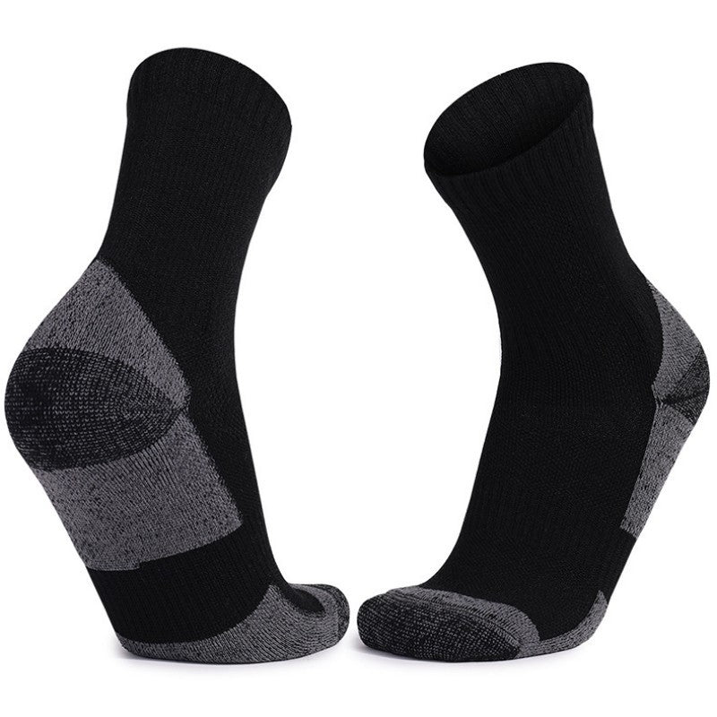 Merino Wool Socks Long Tube Professional Ski Socks Thickened Warm Full Wool Hoop Anti slip Pressure Sports Socks Breathable - Korvel