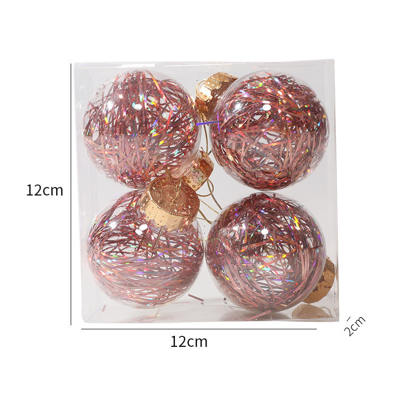 Elegant Christmas Ball Ornaments - 4PCS Set