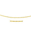Collier Omega Rond en Or Jaune 14k avec Découpes en Diamant
