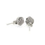 Sterling Silver Textured Love Knot Stud Earrings