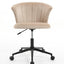 Silla de Oficina en Forma de Flor de Terciopelo con Giro