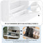 ONTREND ultra-thin shoe cabinet set with 4 flip drawers and adjustable panel top shoe rack, white - Korvel