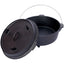 ast iron Dutch oven with lid, outdoor camping deep pot, used for camping, cooking, barbecue and leg rest,  12 Quart - Korvel