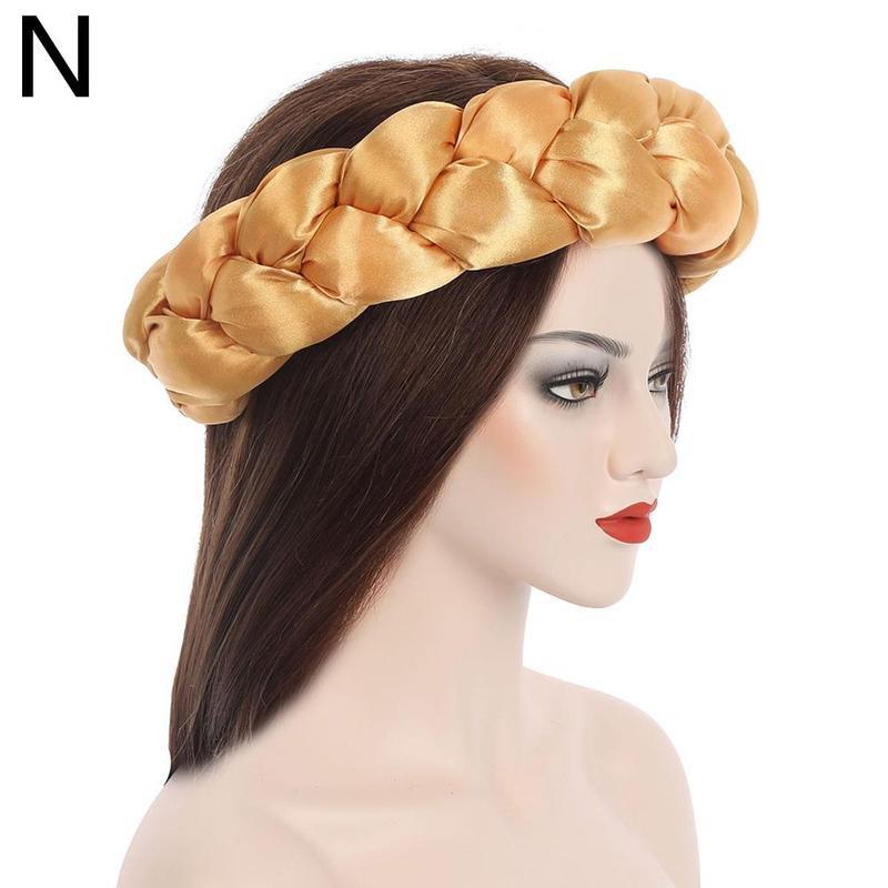 New Fashion Candy Color Women Braids Headbands Elastic Headwear Hair African Female Turban Bands Accessories Bandana Bandag L8y4 - Korvel