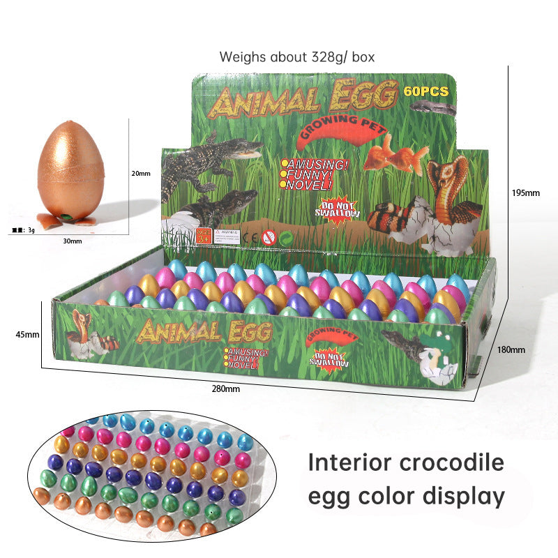 Dinosaur egg children soak in water to expand hatching small toys cracked shell simulation animal - Korvel