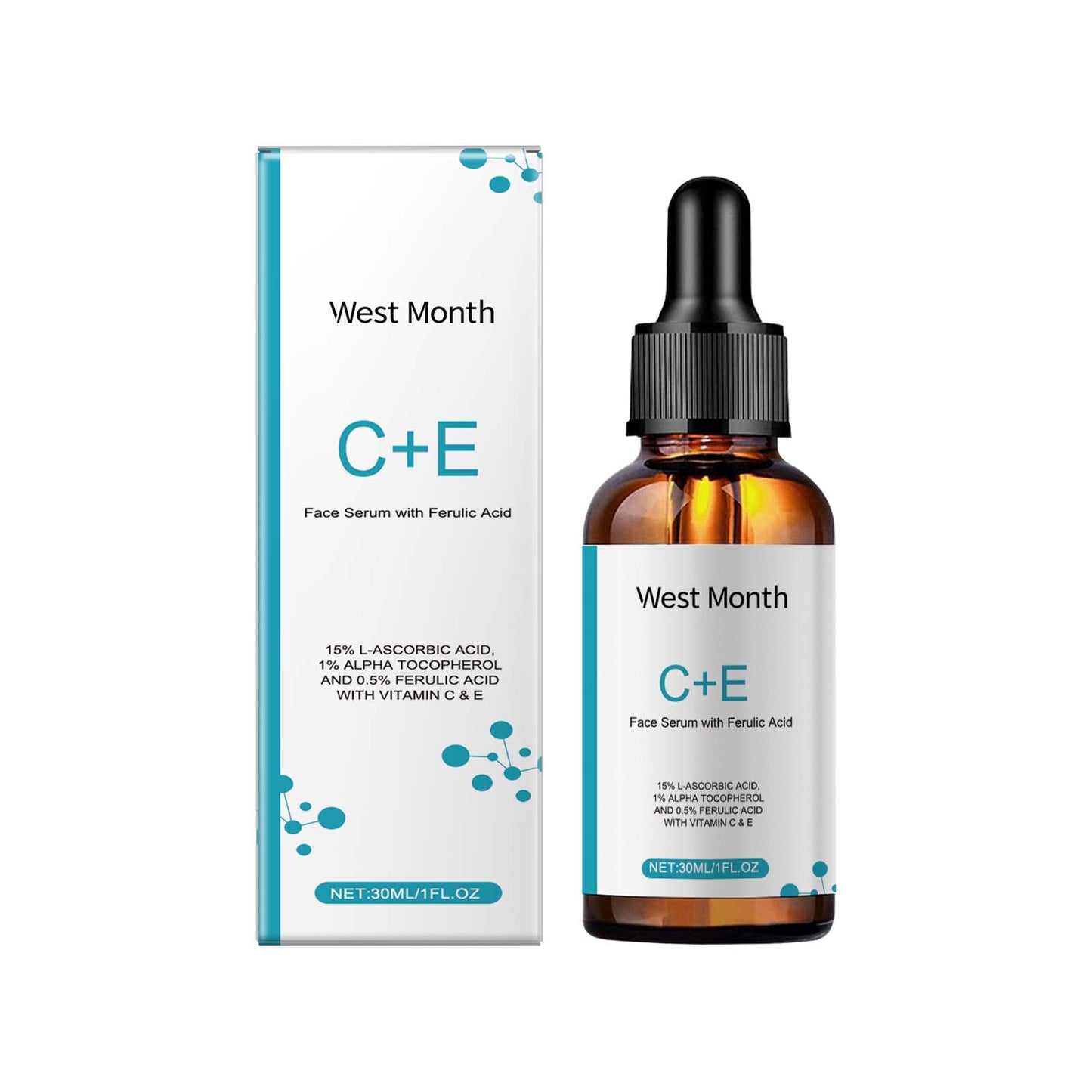 Vitamin C Facial Serum, Moisturizing, Moisturizing, Brightening And Revitalizing Skin Care - Korvel