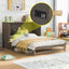Queen Size Murphy Bed with Built-In Charging Station  Antique Grey - Korvel