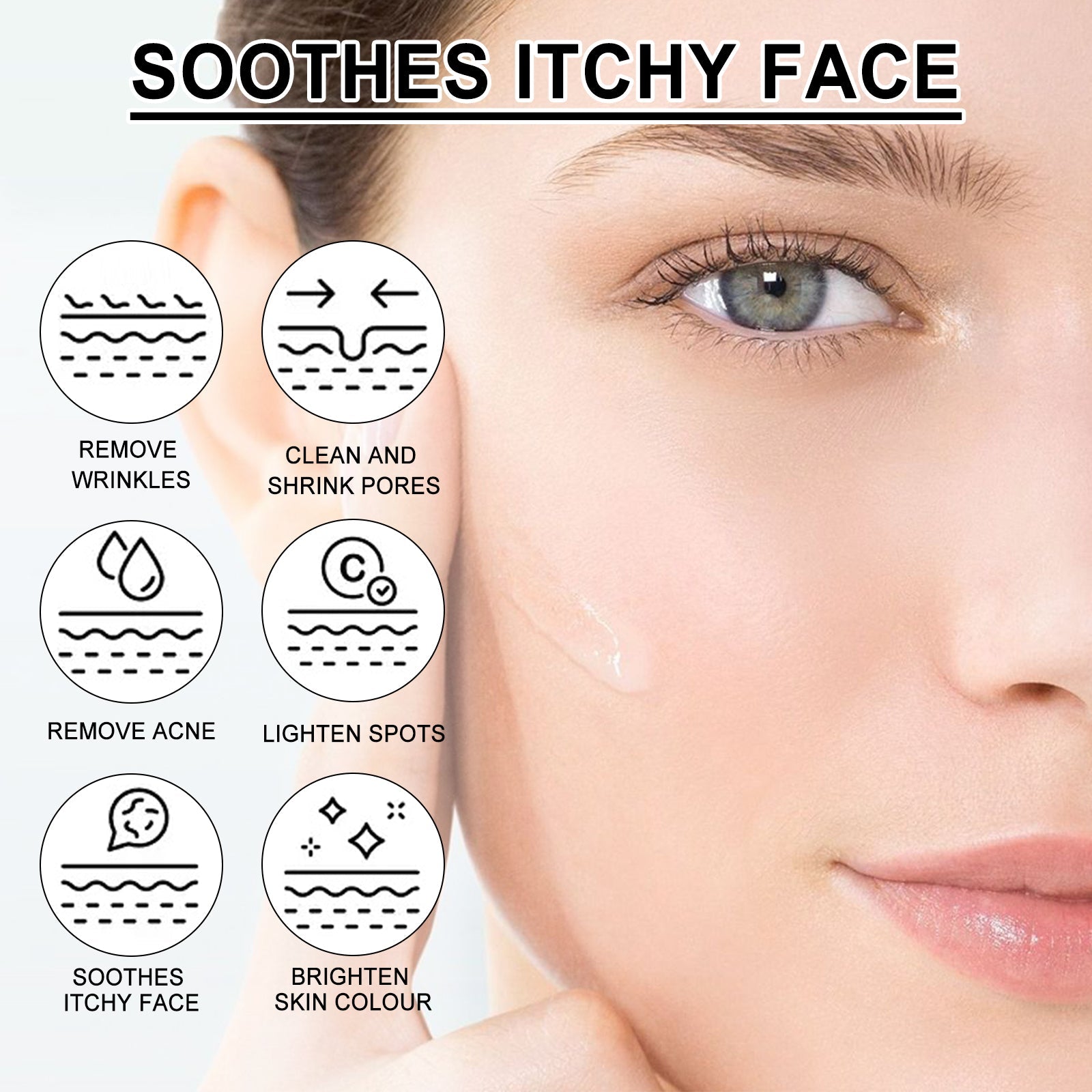Facial Treatment Essence, Improve Fine Lines Lifting And Shrink Pore Acne Repair Moisturizing Essence - Korvel
