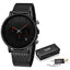 LIGE Men's Ultra Thin Multi-Functional Waterproof Quartz Watch