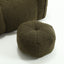 Soft Bean Bag Chair with High Resilient Foam(Chips)for living room and bedroom,Comfortable Square Lazy Sofa with Footstool - Korvel