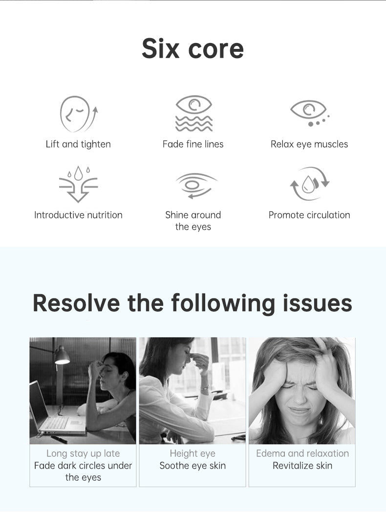 Premium Electric Eye Massager with LED Red Light Therapy