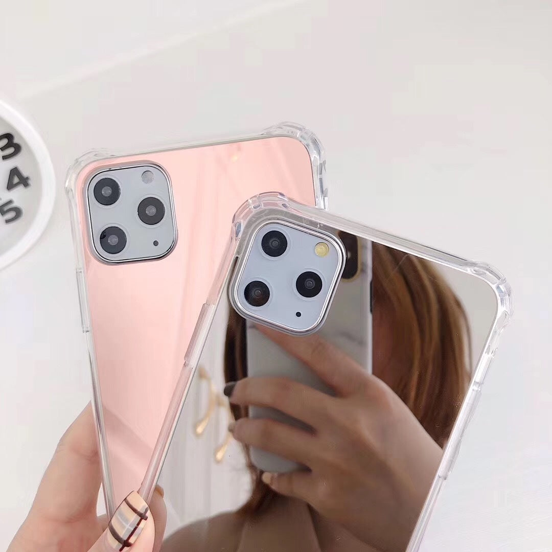 Coque miroir anti-choc Gasbag pour iPhone XR, XS MAX, 13, 14 Plus
