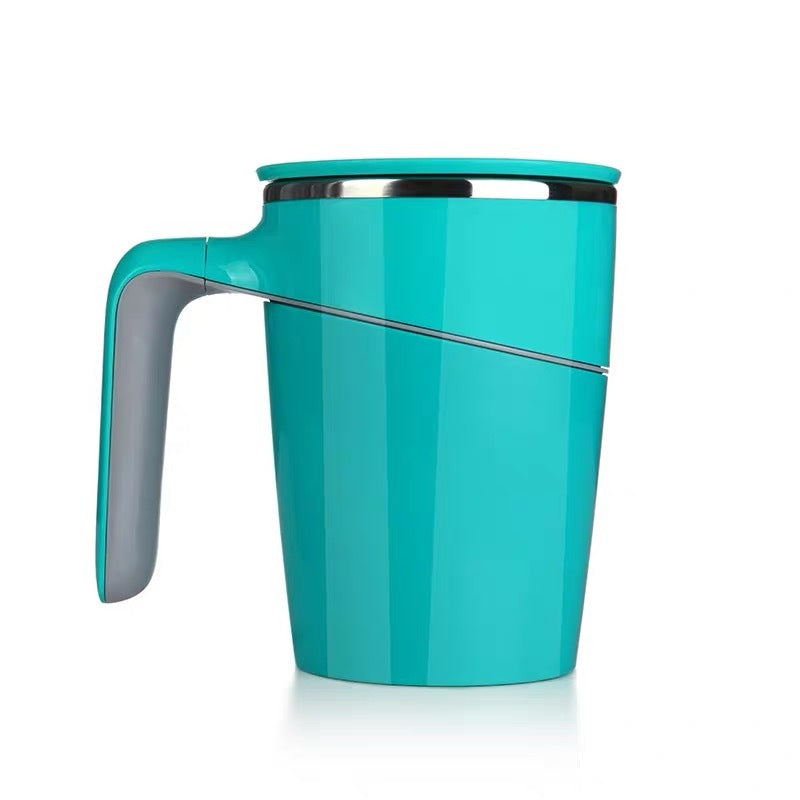 Inner Plastic Outer Steel Belt Handle Stainless Steel Thermos Cup Creative Office Anti-Fall Magic Suction Cup Does Not Pour The Cup - Korvel