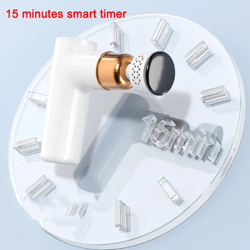 Smart Fascia Gun Massager Electric Booster Massage Gun for Body Massage Relaxation Cold   Hot Compress Fitness Muscle Pain Relie - Korvel
