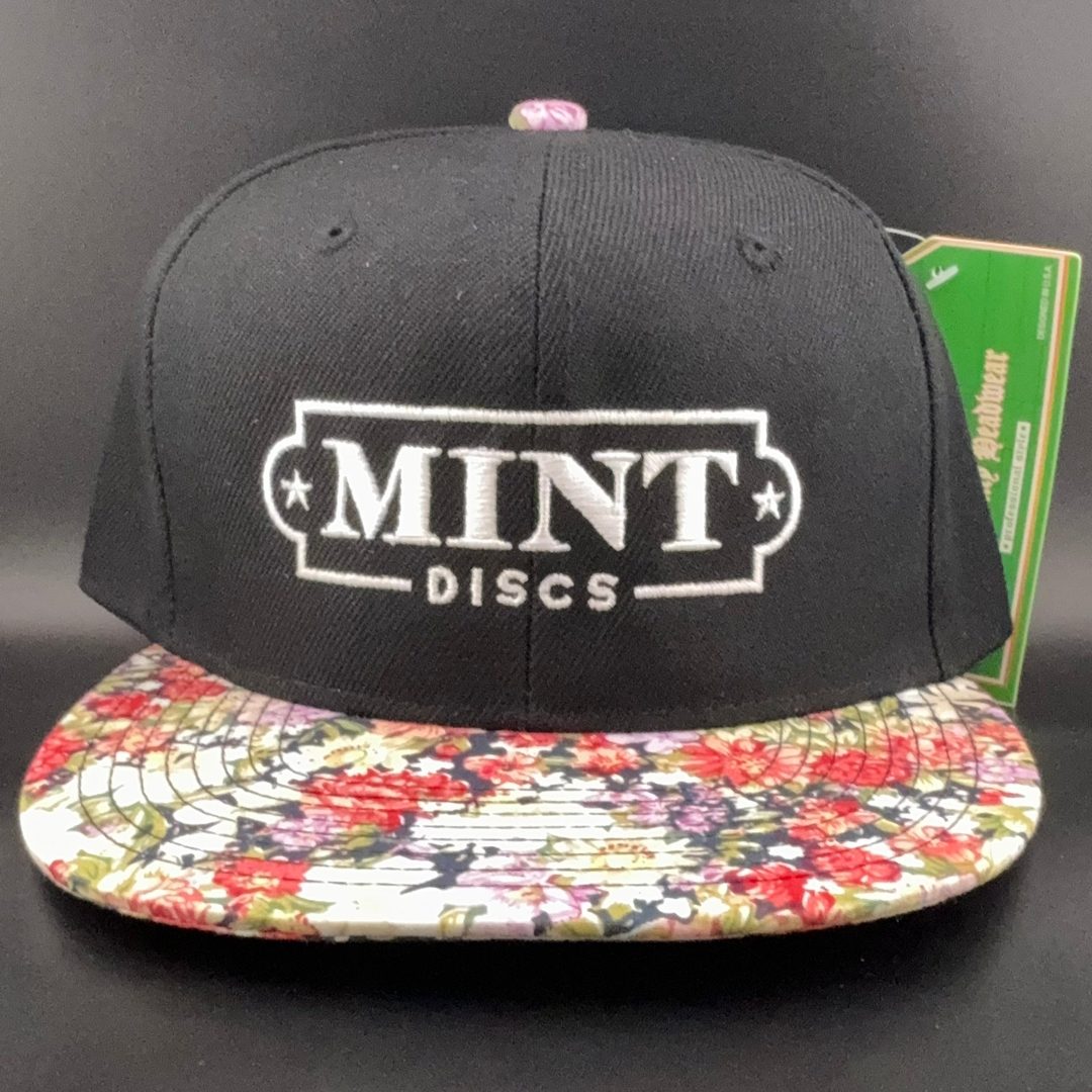 Mint Discs Flat Bill Snapback Hat - Fancy Print