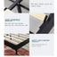 LED light with remote control and color changing at the head of the bed. The bed is firm and stable and easy to assemble - Korvel